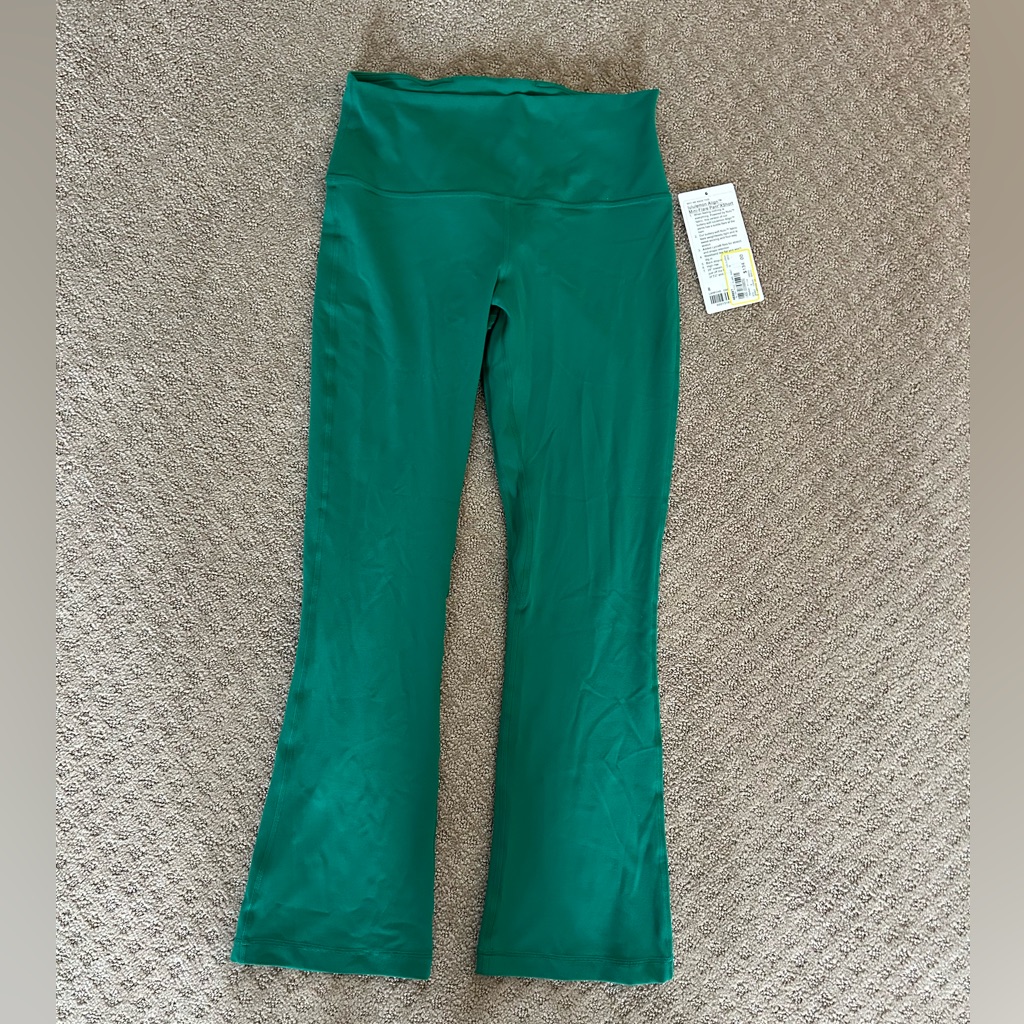 Lululemon Athletica Green Flared Leggings